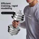 Men's Fitness Home Adjustable Pure Iron Electroplating Dumbbell - Image 2