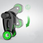 Foldable Abdominal Wheel Abdominal Muscle Wheel Roller Home Fitness Equipment - Image 2