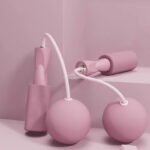 Training Jump Rope Set Fitness Jump Ropes And Silicone Handles For Women Men Kids With Speed Cordless Ball Adjustable Anti-Tangle PVC Wire Rope For Fitness Crossfit Indoor Outdoor Workout - Image 3