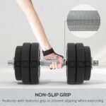 30KG Adjustable Dumbbells Set, Hand Weights Set For Home Gym Weight Lifting Training - Image 5