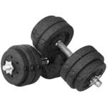 30KG Adjustable Dumbbells Set, Hand Weights Set For Home Gym Weight Lifting Training